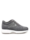 HOGAN INTERACTIVE CRYSTAL H SHINY SUEDE SNEAKER,ddb0a777-940b-fce6-e6f2-699b84218c31