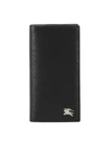 BURBERRY BLACK GRAINED LEATHER BIFOLD CARDHOLDER,4379d1a0-45e9-370a-0e2b-51a018e03e3b