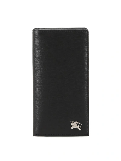 Burberry Black Grained Leather Bifold Cardholder
