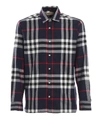 BURBERRY CHEQUERED COTTON FLANNEL SHIRT,7411311d-bb93-7dcc-bfe6-48e4b19d970f
