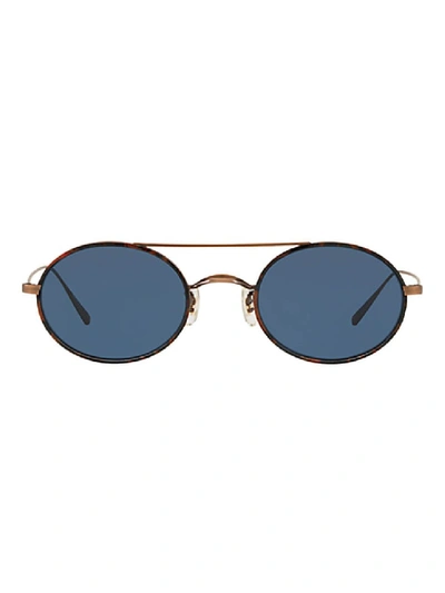 Oliver Peoples Blue Women's Shai Round Sunglasses
