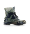LOVE MOSCHINO CAMOUFLAGE RUBBER ANKLE BOOT,JA24073G18I30852