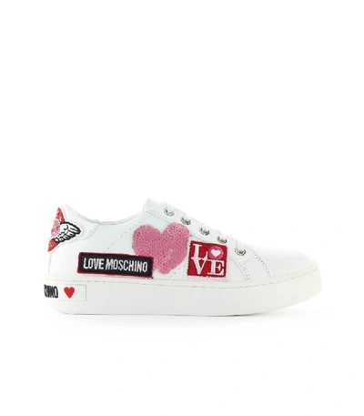 Love Moschino White Patch Sneaker