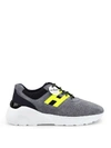 Hogan Active One Grey Suede Sneakers In Grey