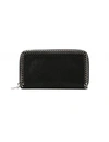 Stella Mccartney Falabella Continental Wallet In Black