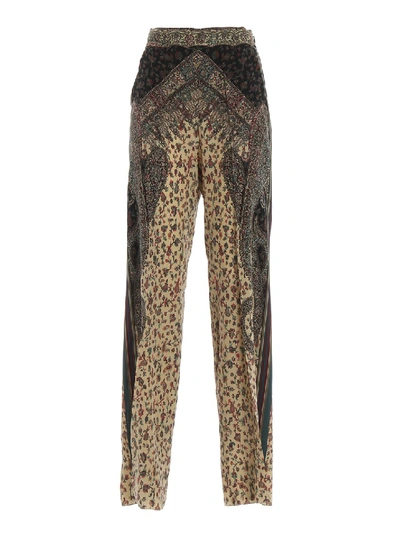 Etro Paisley Printed Palazzo Trousers In Grey
