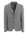 PRADA MICRO CHECK TECH UNLINED BLAZER,28e8a5ff-f5e5-14ae-f917-bae1a79450d3