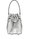 FENDI SILVER WOMEN'S SILVER MINI MON TRESOR BUCKET BAG,8BS010 A86X PF19