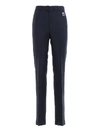 PRADA BELTED BLUE MOHAIR AND WOOL BLEND TROUSERS,89bf5bea-ffb5-20ee-7625-ae5bfc366f3b