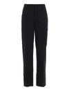 BURBERRY CONTRASTING QUOTE DETAIL COTTON TROUSERS,f3a35829-aab3-12fb-6024-1a1f0c0bcecf