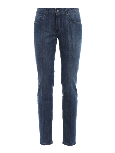 Fay St 196 Five Pocket Jeans In Medium Wash