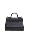 DOLCE & GABBANA SMALL SOFT SICILY BAG IN CALF LEATHER,BB6755 AA409 80999-1