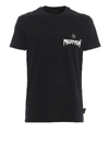 PHILIPP PLEIN STATEMENT SHORT SLEEVE BLACK TEE,fe3be954-c055-ec93-e82b-bd9eac0db6ad