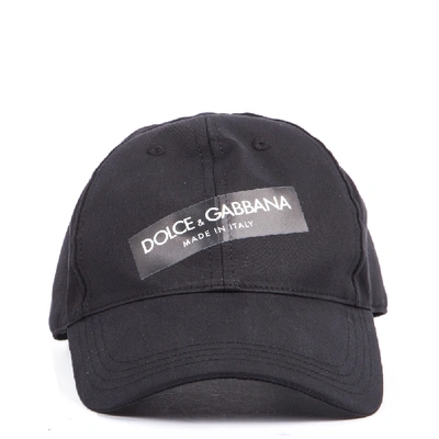 Dolce & Gabbana Logo-patch Baseball Cap In Black