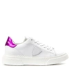PHILIPPE MODEL WHITE AND FUCSIA LEATHER trainers,5a54dfe0-38bf-cbab-ce3b-889b7fd30c07