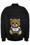 MOSCHINO TEDDY PATCH QUILTED BOMBER JACKET,abac6270-1dfd-d90f-19c4-0742637c0c89