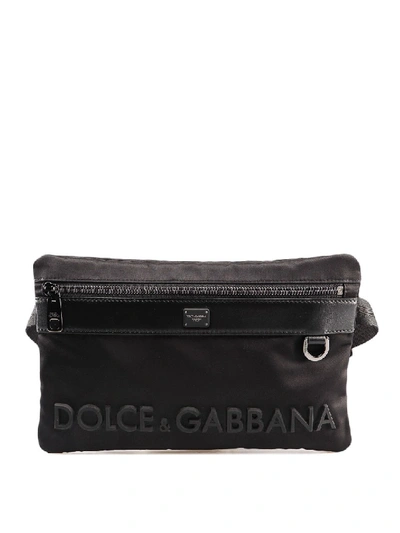 Dolce & Gabbana Sicilia Dna Belt Bag In Black