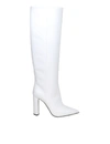 CASADEI AGYNESS BOOT IN WHITE COLOR LEATHER,3ACB3022-8BEE-FA43-FAA9-833B6240FD98