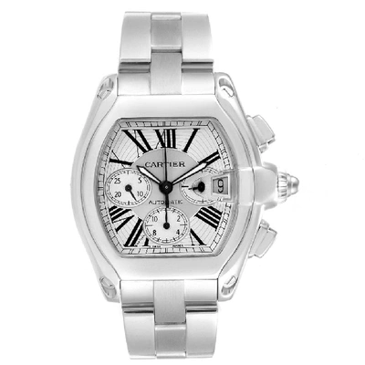 Cartier Roadster Chronograph Silver Dial Automatic Mens Watch W62019x6 In Not Applicable