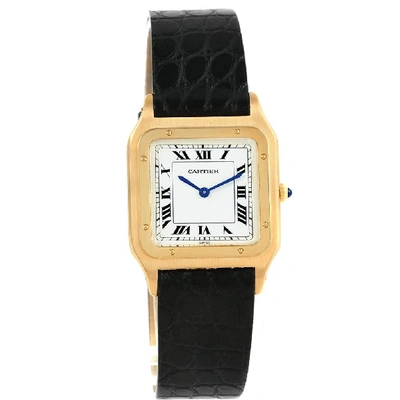 Cartier Santos Dumont Paris Yellow Gold Manual Watch 15751