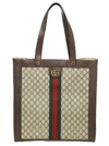 GUCCI CANVAS AND LEATHER TOTE BAG,1f2dced2-ccaf-3780-9fcc-4135ff45df67
