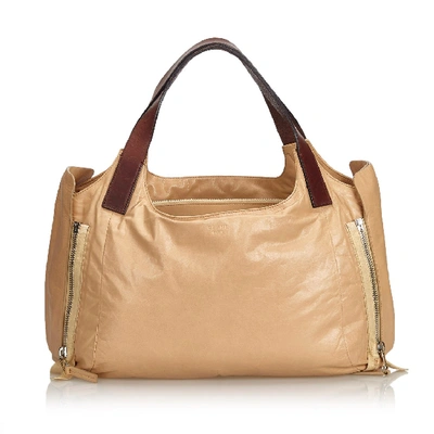 Pre-owned Celine Leather Tote Bag In Brown