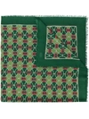 GUCCI GREEN LOGO SCARF,970df707-ecc1-b10c-0109-1d6db77c316d