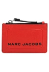 Marc Jacobs Logo Print Coin Purse In Red