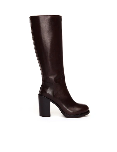 A.f.vandevorst Brown Leather Heeled Boots