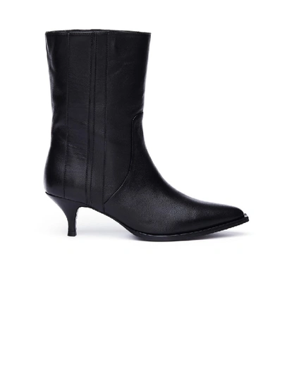 A.f.vandevorst Black Leather Ankle Boots