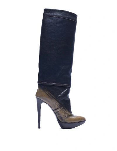 A.f.vandevorst Knee High Boots In Black