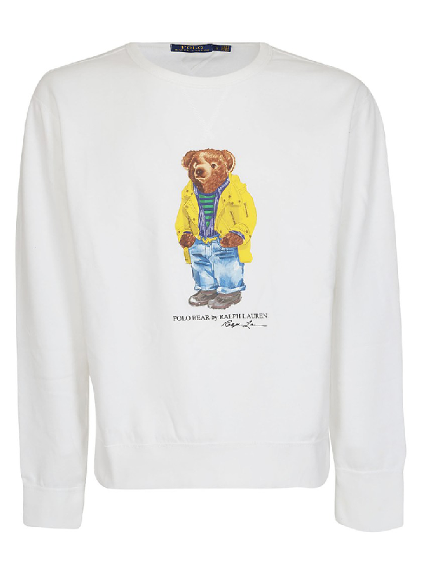 Polo Ralph Lauren Teddy Bear White Sweatshirt | ModeSens