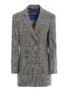VERSACE HOUNDSTOOTH WOOL SHORT COAT,bc2e3c22-5894-5a1a-3003-172bbfd9cb0c