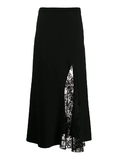 Givenchy Black Women's Lace Slit Skirt