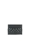 ALEXANDER MCQUEEN PATENT AND LEATHER CARD HOLDER,77b397c3-43c5-00cd-e2ac-745213a11613