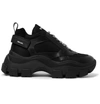 PRADA SUEDE AND RUBBER-TRIMMED LEATHER AND NYLON SNEAKERS,E3A49C20-2BBD-B390-5E01-C8B18FFDECE2