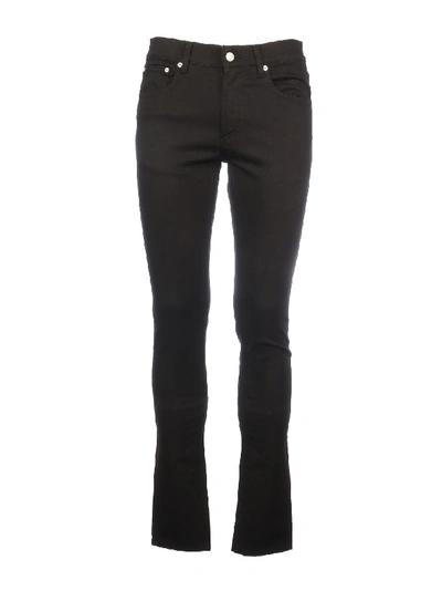 Alexander Mcqueen Cropped Jeans In Black