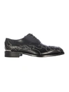 ALEXANDER MCQUEEN EMBELLISHED LEATHER BROGUES,84090186-19cd-8e79-5b81-f5a6a594c80a