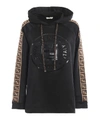 FENDI RUBBERIZED EMBOSSED LOGO OVER HOODIE,99725b1a-56a8-84de-9581-ac0813f996bf