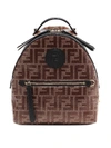 FENDI FF GLAZED FABRIC SMALL BACKPACK,822a8055-0de3-32bf-0137-0674f69f6870