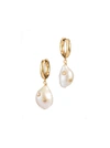 ANNI LU GERTRUDE PEARL HOOP EARRINGS,45911-45912