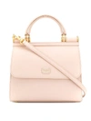 DOLCE & GABBANA SICILY 58 SMALL PINK LEATHER BAG,c8a6596e-5024-2826-33b3-6306917e28e3