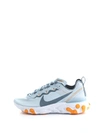 Nike React Element 87 Sneakers In Blue In Grey
