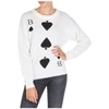 BOUTIQUE MOSCHINO WOMEN'S JUMPER SWEATER CREW NECK ROUND,A092461040002 40