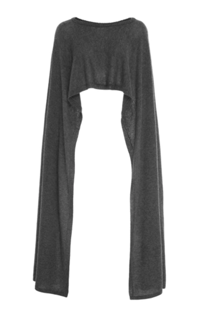 Atm Anthony Thomas Melillo Wool & Cashmere Jumper Cape In Black