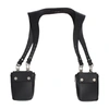 AMIRI AMIRI BLACK BODY HARNESS BAG