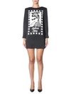 BOUTIQUE MOSCHINO BOUTIQUE MOSCHINO GRAPHIC PRINTED SWEATER DRESS