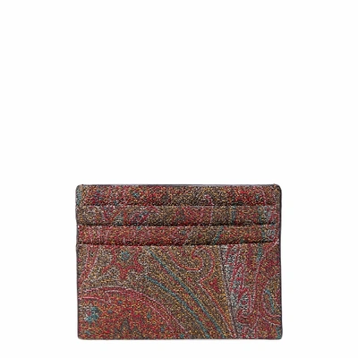 Etro Paisley Detail Cardholder In Multi