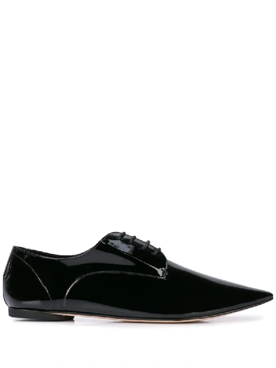 Repetto Patent Pointed Shoes In Black