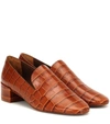 MERCEDES CASTILLO Tillie鳄鱼纹皮革高跟鞋,P00419982